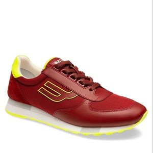 Bally Galaxy Gavino red low top sneakers